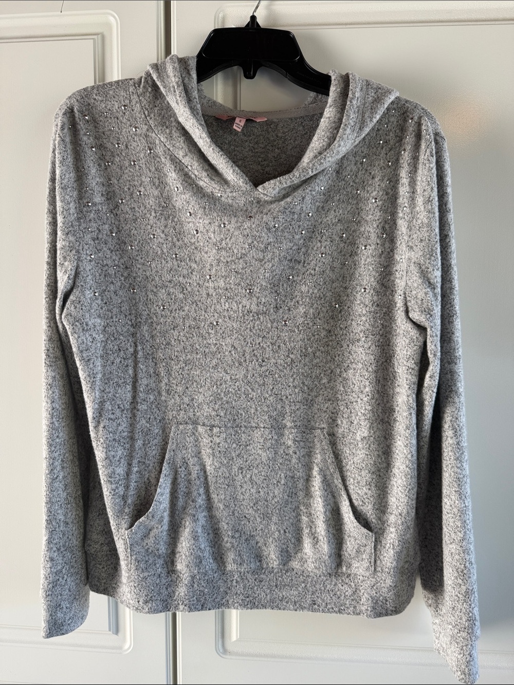 Juicy Couture Gray Knit Top with Pink Label